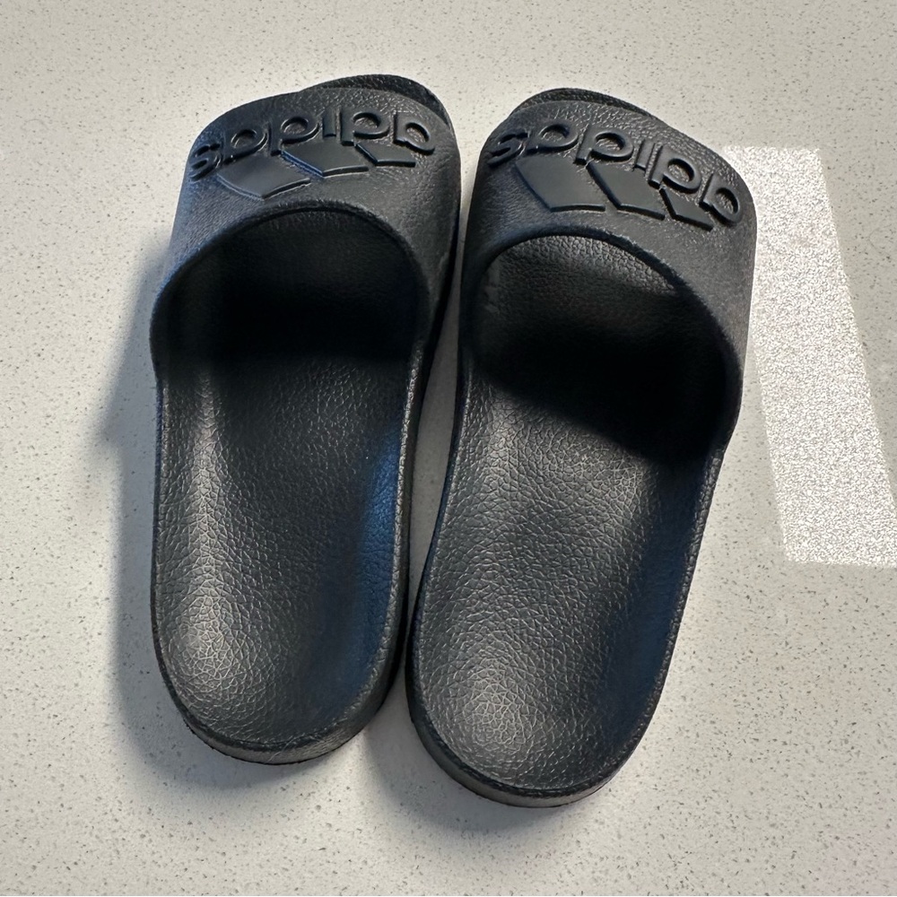 Adidas Black Slide Sandals - Picture 3 of 8